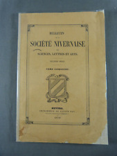 Bulletin société nivernaise d'occasion  Chevannes