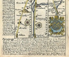 Mappa stradale huntingdon usato  Spedire a Italy