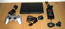 Console Sony PlayStation 2 Slim - 1 x controle prata - cabos - cabos - PS2, usado comprar usado  Enviando para Brazil