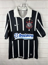 Camiseta de futebol Nike Corinthians pequena Brasil futebol Batavo 2009 preta Brasil comprar usado  Enviando para Brazil