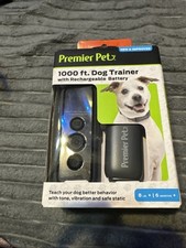 Usado, Premier Pet 1000 pés coleira de treinamento de cães com bateria recarregável NOVA comprar usado  Enviando para Brazil
