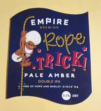 Usado, Emblema clipe bomba de cerveja frente império cervejaria TRUQUE DE CORDA real ale Yorkshire comprar usado  Enviando para Brazil