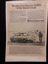 Skoda coupe s110r for sale  WORTHING