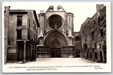 Cartão postal Tarragona Catedral Fachada principal RPPC N124 comprar usado  Enviando para Brazil