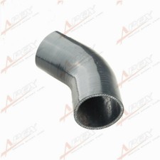 TUBO DE ACOPLADOR DE MANGUEIRA DE SILICONE 4 DOBRAS 1" (25,4mm) polegadas 45 graus turbo preto comprar usado  Enviando para Brazil
