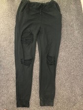 Black stretch cotton for sale  DURHAM