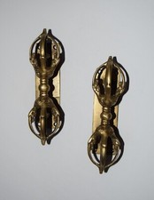 Conjunto de maçaneta de porta estilo étnico Durji latão ritual budista Vajra puxador de gaveta HK281 comprar usado  Enviando para Brazil