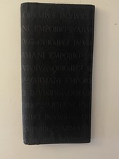 Carteira de couro Armani com logotipo comprar usado  Enviando para Brazil