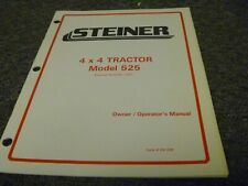 Steiner 525 4x4 Trator Proprietário Operador Manual SN 1001-Up Formulário 09-339, usado comprar usado  Enviando para Brazil