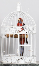 Bird cage white for sale  MORPETH