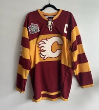 Camiseta Vintage NHL Jarome Iginla #12 2011 Calgary Flames Heritage Classic Reebok comprar usado  Enviando para Brazil
