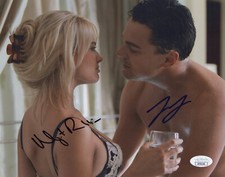 Wolf of Wall Street (Margot Robbie & Leonardo DiCaprio) foto assinada 8x10 JSA, usado comprar usado  Enviando para Brazil
