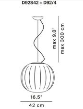 Luceplan lita suspension for sale  LONDON