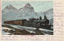 Cartolina treno gotthard usato  Ticengo