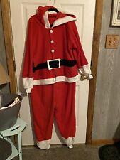 Terno de Papai Noel Natal Adulto 1 peça Macacão Roupas Fantasia Festa Diversão Tamanho G comprar usado  Enviando para Brazil