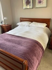 Wooden sleigh bed for sale  WOLVERHAMPTON