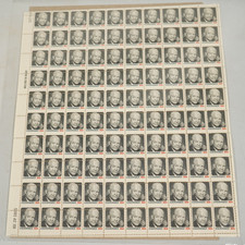 EUA 1971 PRESIDENTE EISENHOWER 9 CENTAVOS FOLHA COMPLETA DE 100 ERRO COM ERRO DIAGONAL comprar usado  Enviando para Brazil
