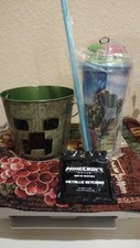 Balde e copo de pipoca oficial de cinemas Regal A Minecraft Movie com chaveiro comprar usado  Enviando para Brazil