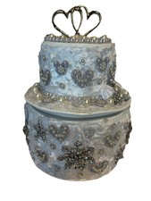 Bolo de casamento Betsey Johnson Kitsch Frost Yourself marfim tiracolo com bling comprar usado  Enviando para Brazil
