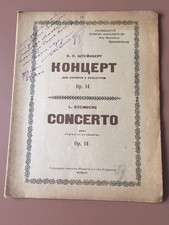 Renomado maestro e compositor LEV STEINBERG pontuação assinada à mão '29 CONTEÚDO EXCLUSIVO comprar usado  Enviando para Brazil