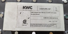 Braço de chuveiro KWC Z.537.476.127 níquel escovado 120 mm, usado comprar usado  Enviando para Brazil