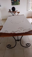 Nappe blanche coton d'occasion  Cogolin