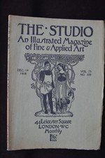 Studio magazine volume for sale  HIGH PEAK