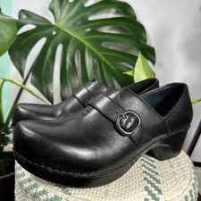 Tamancos de couro preto Dansko Tamara tamanho 40 (EUA 9.5-10) sapato confortável minimalista comprar usado  Enviando para Brazil