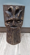 Wooden relief mask for sale  BURY