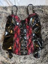 Black red pvc for sale  LONDON