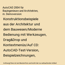 Autocad 2004 bauingenieure gebraucht kaufen  Trebbin