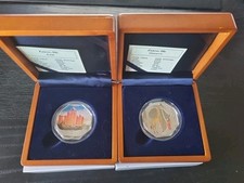 Usado, Par - Moedas de lixo e girafa 2005 Somália - Comemorativo da viagem ZHENG HE comprar usado  Enviando para Brazil