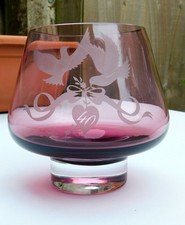 Caithness glass pink for sale  TREHARRIS