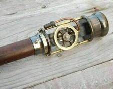 Usado, Motor a vapor de latão modelo steampunk colecionável bengala de madeira presente comprar usado Usado, Motor a vapor de latão modelo steampunk colecionável bengala de madeira presente comprar usado  Enviando para Brazil