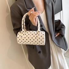 Bolsa de ombro feminina bolsa tiracolo bolinhas bolsa de couro ecológico para viagem comprar usado  Enviando para Brazil