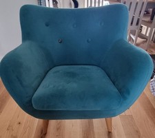 Turquoise velvet single for sale  BUXTON