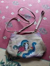Handtasche leder bemalt gebraucht kaufen  Schwabach