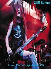 Pôster reproduzido Metallica-Cliff Burton Tribute... comprar usado  Enviando para Brazil