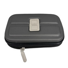 Estojo de transporte Nintendo 3DS Lite cinza carvão preto com zíper em torno de capa semi firme comprar usado  Enviando para Brazil