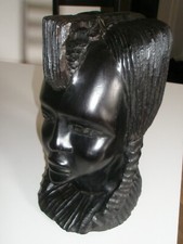 Sculpture ebene tete d'occasion  Tournefeuille