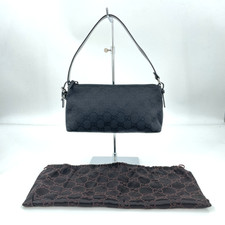 Usado, Autêntica bolsa de mão GUCCI GG lona preta feita na Itália acessórios RG303 comprar usado  Enviando para Brazil
