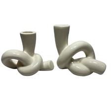 Ceramic knot candlestick for sale  Andover