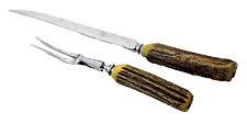 Carving set antler for sale  Scales Mound