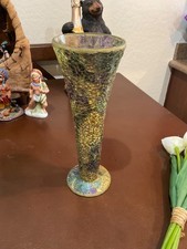 Cracked glass vase for sale  USA