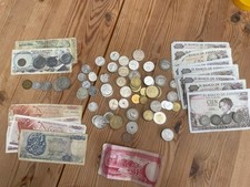 Mezcla de billetes y monedas de diferentes países segunda mano  Embacar hacia Mexico