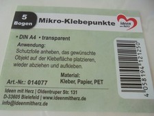 Bogen mikro klebepunkte gebraucht kaufen  Deutschland
