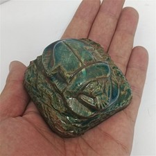 Escaravelho egípcio – Réplica de pedra esculpida à mão – Peça decorativa estilo túmulo comprar usado  Enviando para Brazil