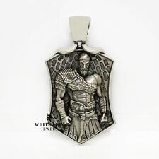 Kratos God Of War Große Anhänger Oxidierte 925 Silber Biker Reiters Geschenk Men, usado comprar usado  Enviando para Brazil