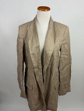 Usado, Jaqueta blazer ZARA bege 100% linho feminina M. NOVA SEM ETIQUETAS comprar usado  Enviando para Brazil