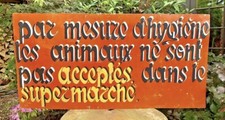 Plaque panneau enseigne d'occasion  Crémieu